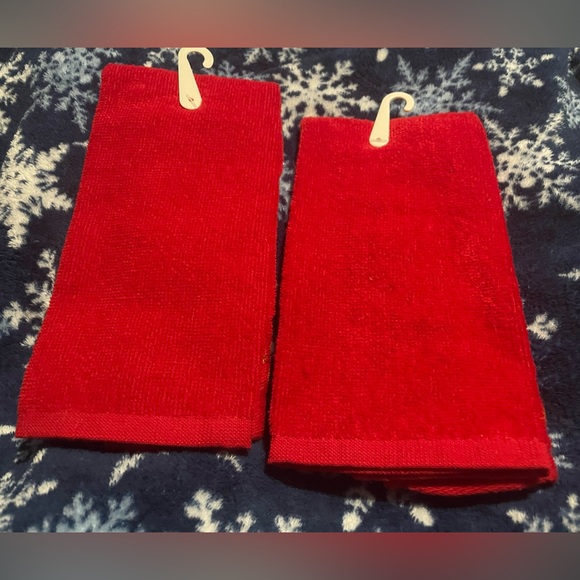 Vintage NWT set of 3 Y2K Christmas hand towels embroidered mistletoe x-mas trees - Picture 11 of 12